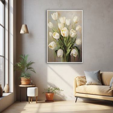 White Tulip Painting